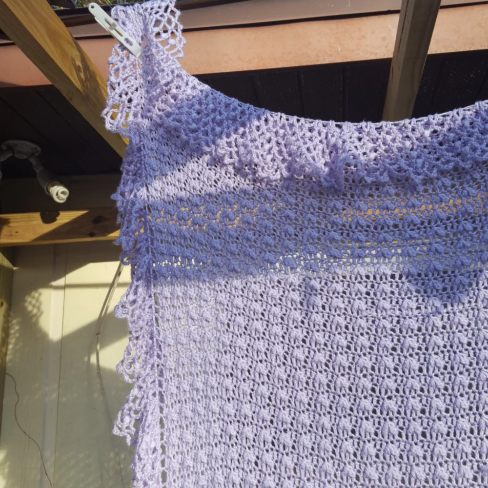 Crochet throw